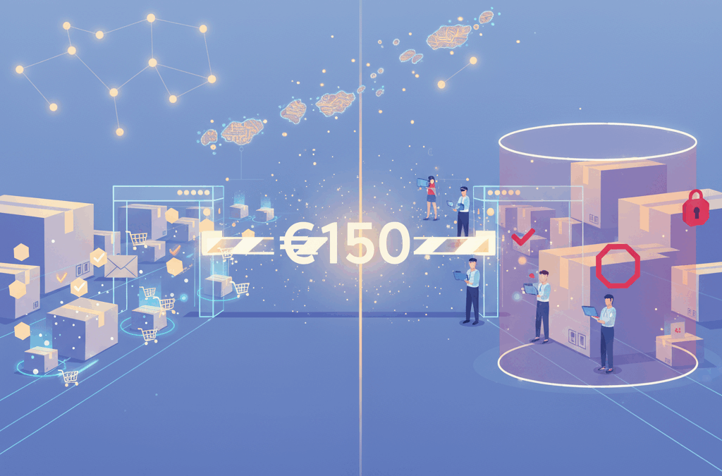 150 euros: la frontera invisible que separa el comercio electrónico canario del continental